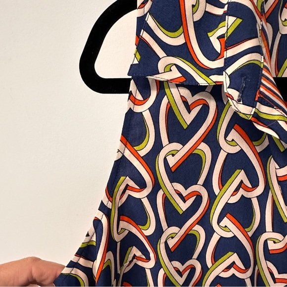 CAbi Multicolor Heart Pattern Midi Dress - Picture 5 of 9
